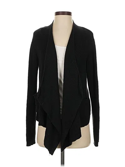 Pre-owned Theory Cardigan Sweater In Black