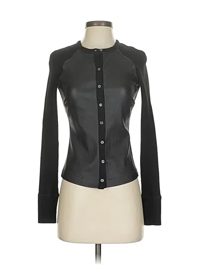 Pre-owned Theory Cardigan Sweater In Black