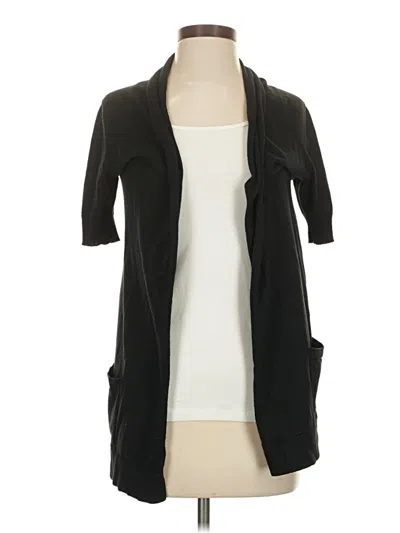 Pre-owned Theory Cardigan Sweater In Black