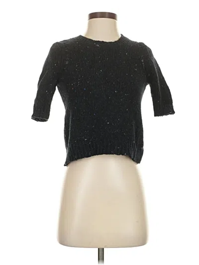 Pre-owned Theory Cardigan Sweater In Black