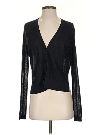 Pre-owned Theory Cardigan Sweater In Black