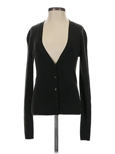 Pre-owned Theory Cardigan Sweater In Black