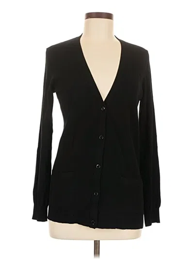 Pre-owned Theory Cardigan Sweater In Black