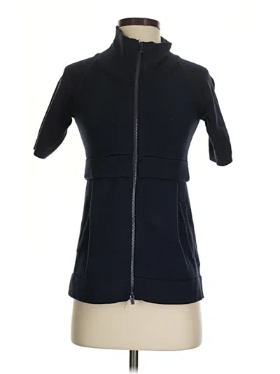 Pre-owned Theory Cardigan Sweater In Black