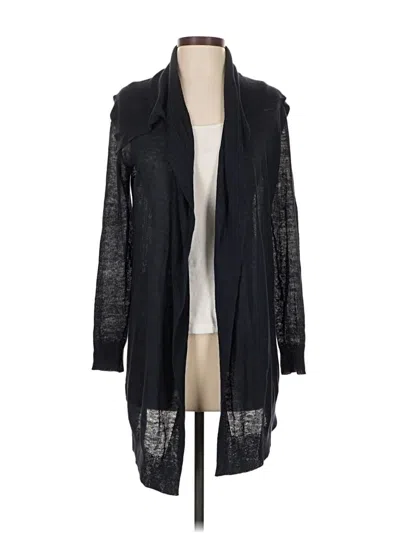 Pre-owned Theory Cardigan Sweater In Black