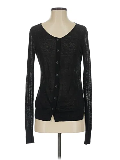 Pre-owned Theory Cardigan Sweater In Black