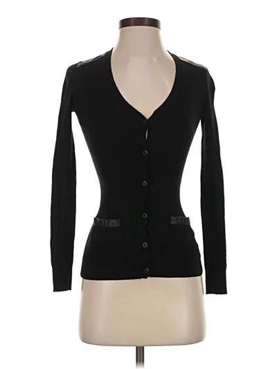 Pre-owned Theory Cardigan Sweater In Black