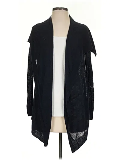 Pre-owned Theory Cardigan Sweater In Black