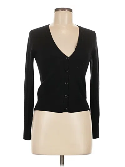 Pre-owned Theory Cardigan Sweater In Black