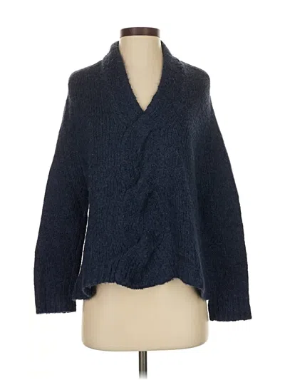 Pre-owned Theory Cardigan Sweater In Blue