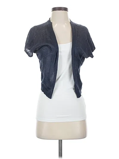 Pre-owned Theory Cardigan Sweater In Blue