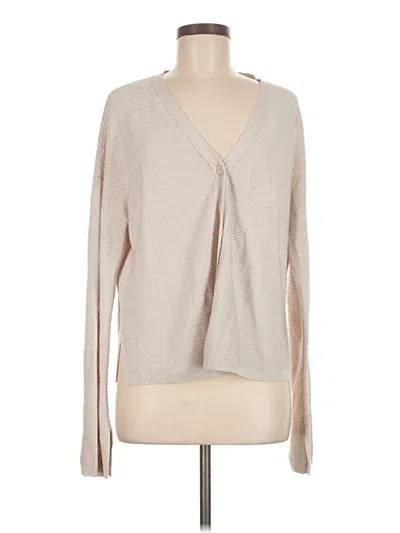 Pre-owned Theory Cardigan Sweater In Brown