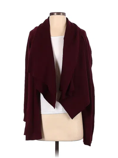 Pre-owned Theory Cardigan Sweater In Burgundy
