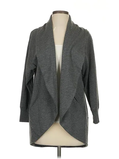 Pre-owned Theory Cardigan Sweater In Gray