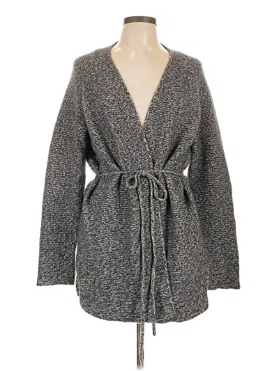 Pre-owned Theory Cardigan Sweater In Gray