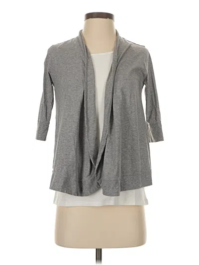 Pre-owned Theory Cardigan Sweater In Gray