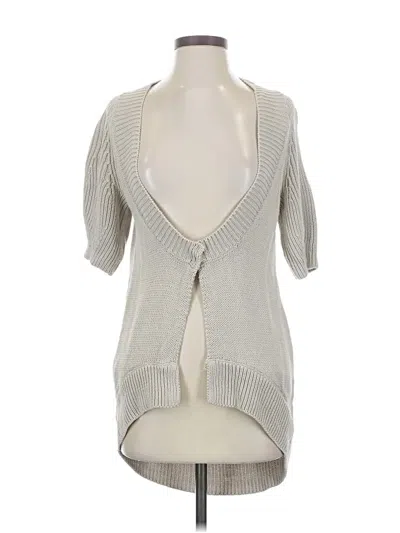 Pre-owned Theory Cardigan Sweater In Gray
