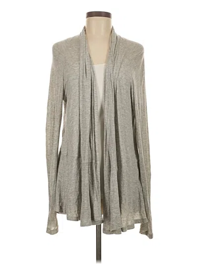 Pre-owned Theory Cardigan Sweater In Gray