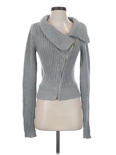 Pre-owned Theory Cardigan Sweater In Gray