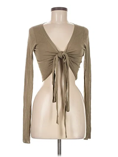 Pre-owned Theory Cardigan Sweater In Green