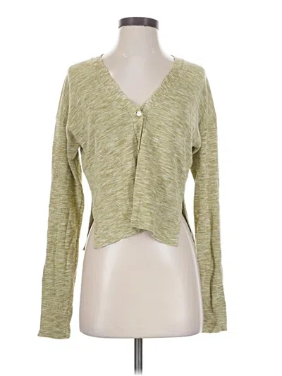 Pre-owned Theory Cardigan Sweater In Green