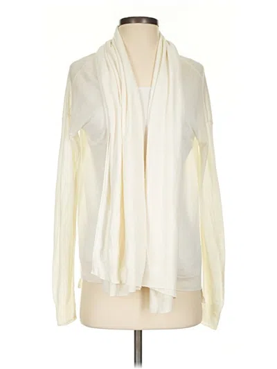 Pre-owned Theory Cardigan Sweater In Ivory