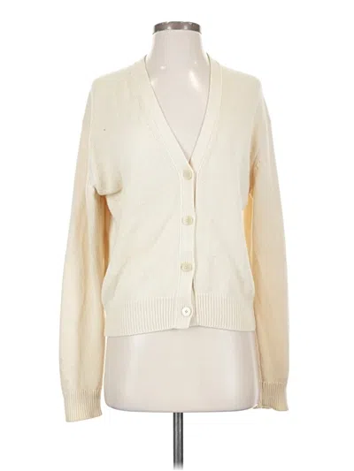 Pre-owned Theory Cardigan Sweater In Ivory