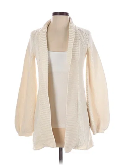 Pre-owned Theory Cardigan Sweater In Ivory