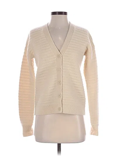 Pre-owned Theory Cardigan Sweater In Ivory