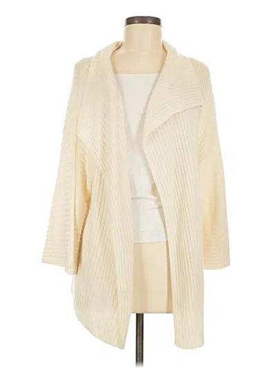 Pre-owned Theory Cardigan Sweater In Ivory