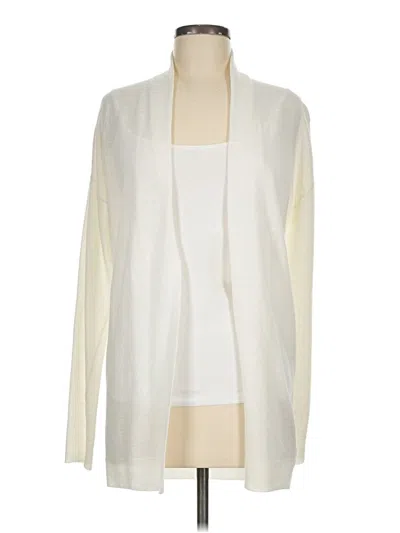 Pre-owned Theory Cardigan Sweater In Ivory