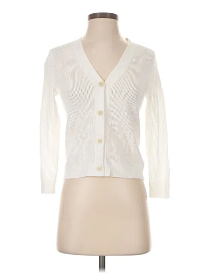 Pre-owned Theory Cardigan Sweater In Ivory