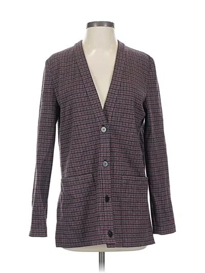 Pre-owned Theory Cardigan Sweater In Purple