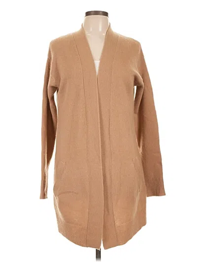 Pre-owned Theory Cardigan Sweater In Tan