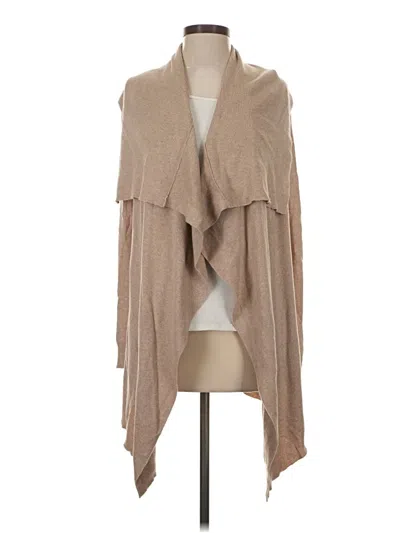 Pre-owned Theory Cardigan Sweater In Tan