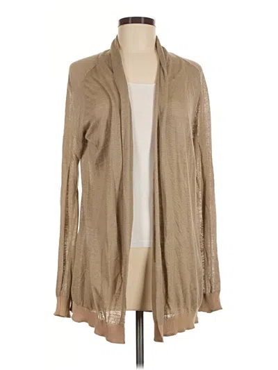 Pre-owned Theory Cardigan Sweater In Tan