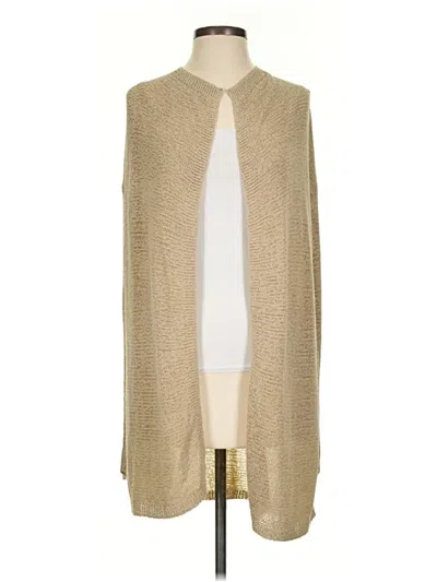 Pre-owned Theory Cardigan Sweater In Tan