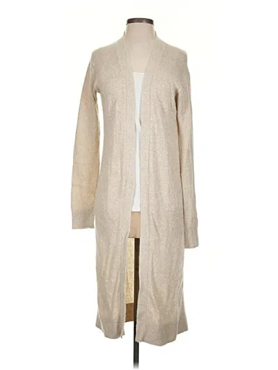 Pre-owned Theory Cardigan Sweater In Tan