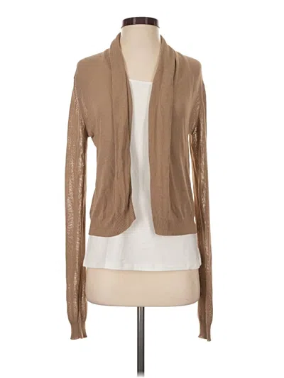 Pre-owned Theory Cardigan Sweater In Tan