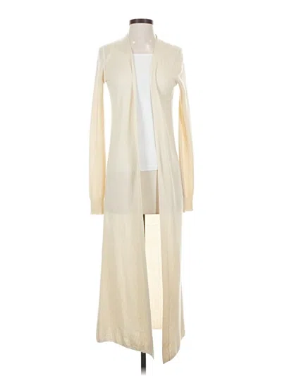 Pre-owned Theory Cardigan Sweater In White