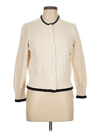 Pre-owned Theory Cardigan Sweater In White