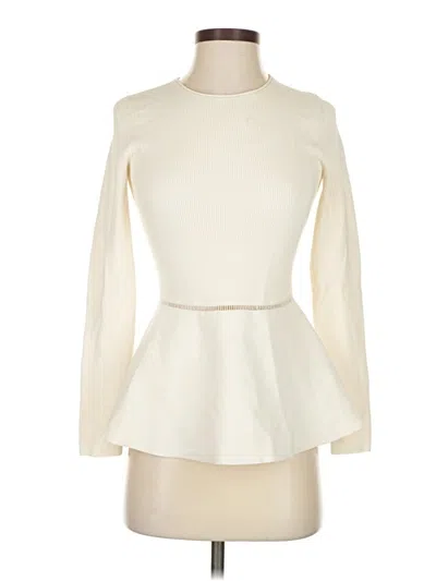 Pre-owned Theory Cardigan Sweater In White