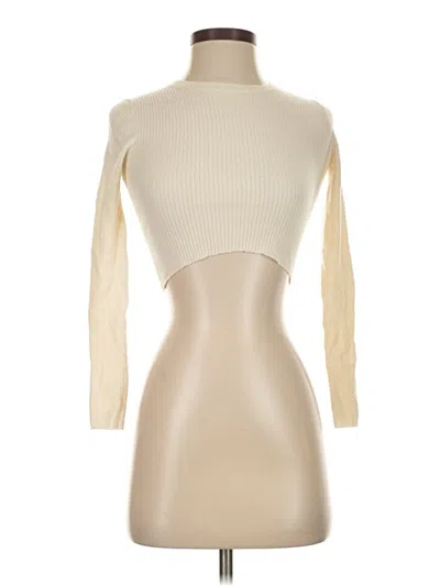 Pre-owned Theory Cardigan Sweater In White