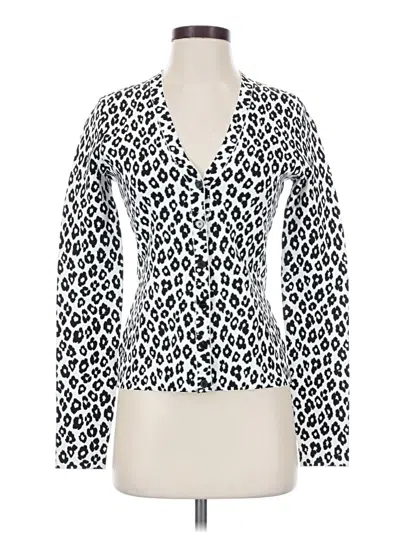 Pre-owned Theory Cardigan Sweater In White
