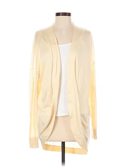 Pre-owned Theory Cardigan Sweater In Yellow