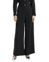 Theory Lyocell-twill Wide-leg Pants In Black
