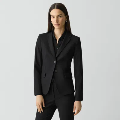 Theory Carissa Wool-blend Blazer In Black