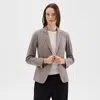 Theory Carissa Blazer In Good Wool In Cinder Melange