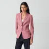 Theory Carissa Blazer In Good Wool In Purple