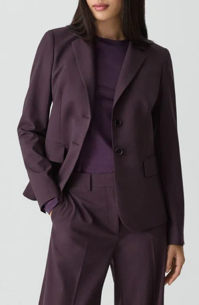Theory Carissa Good Wool Blazer In Brown